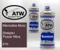 Preview: Mercedes-Benz, Designo Purpur Mica, 015: 400ml Sprühdose + 400ml Klarlack - Set, von ATW Autoteile West.